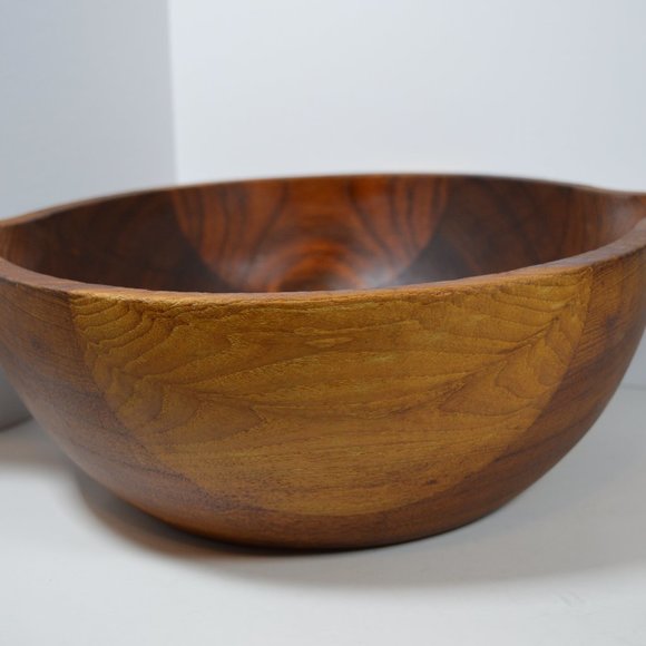 Georg Jensen Henning Koppel Vintage Danish Modern Mid Century Teak Salad Bowl - Picture 8 of 13